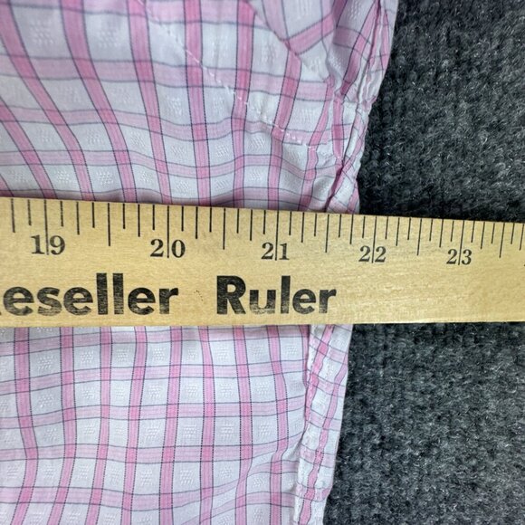 Gitman Bros Shirt Mens Large Pink Button Up Check Lightweight Thin Casual USA‎ - Picture 10 of 15